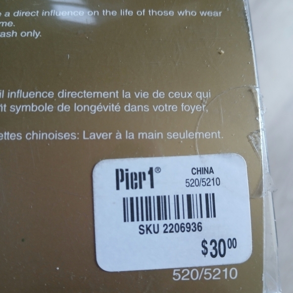 Pier One Asian Napkin Dinning Place Mat Chopsticks Set of 4 - Picture 10 of 12